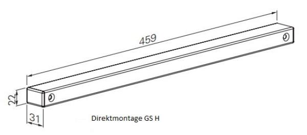 ECO Gleitschiene GS-H - RAL 9006